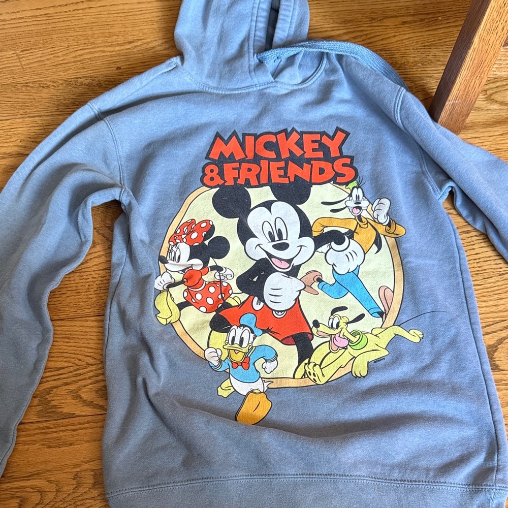 Mickey & Friends Graphic Hoodie - Light Blue.